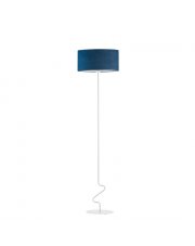 Lampa podłogowa z designerskim kloszem z weluru JERSEY VELUR