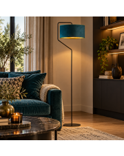 Nowoczesna lampa stojąca do salonu TESALLIA VELUR