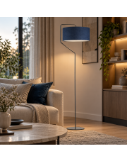 Nowoczesna lampa podłogowa do salonu TESALLIA VELUR