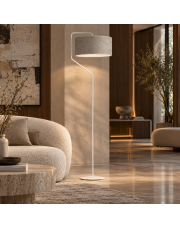 Designerska lampa podłogowa do sypialni TESALLIA VELUR