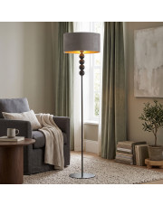 Designerska lampa stojąca do salonu w stylu skandynawskim BERMUDY VELUR