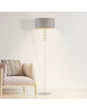 Designerska lampa stojąca do salonu BERMUDY VELUR