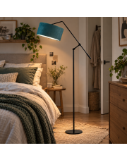 Lampa stojąca LED do czytania LIBERIA VELUR z ruchomym ramieniem