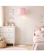 Różowa lampa stojąca do pokoju dziecięcego SURAT