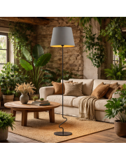 Nowoczesna lampa podłogowa SURAT GOLD w stylu skandynawskim