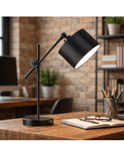 Czarna lampka stołowa regulowana MALI 