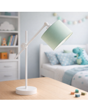 Dziecięca lampka nocna z regulowanym ramieniem MALI w kolorze mięty