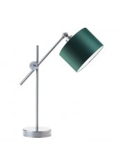 Srebrna lampa stołowa w stylu urban jungle MALI 