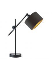 Czarna lampka na nocny stolik MALI GOLD
