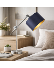 Designerska lampa nocna z regulowanym kloszem MALI GOLD