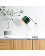 Srebrna lampka stołowa w stylu urban jungle MALI GOLD