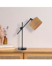 Nowoczesna lampka stołowa na czarnym stelażu MALI ECO