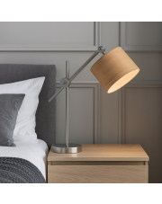 Srebrna lampka nocna z regulowanym ramieniem MALI ECO