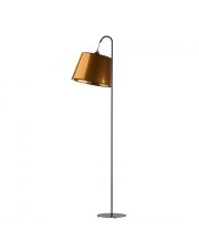 Miedziana lampa podłogowa do salonu TALLIN MIRROR