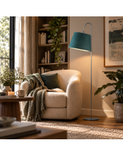 Lampa stojąca nowoczesna do salonu TALLIN VELUR
