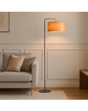 Designerska lampa podłogowa do czytania w salonie BOLIVIA ECO