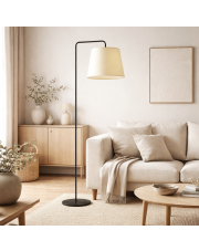 Designerska lampa podłogowa LED do czytania w salonie RIJAD