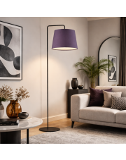 Fioletowa lampa podłogowa w stylu art deco RIJAD