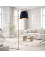Nowoczesna lampa podłogowa do salonu RIJAD GOLD w stylu glamour