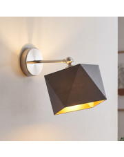 Designerska lampka ścienna z regulowanym ramieniem do czytania ULSAN GOLD w stylu skandynawskim