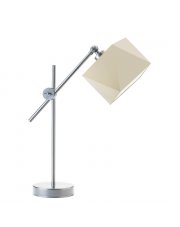 Srebrna lampa biurkowa na wysięgniku BELO 