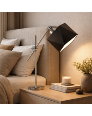 Srebrna lampka nocna regulowana góra - dół BELO 