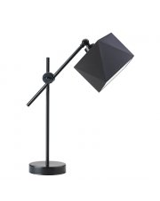 Czarna lampka biurkowa na regulowanym ramieniu BELO