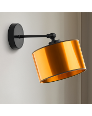 Regulowany kinkiet nad lustro TETE MIRROR czarno-miedziany loft