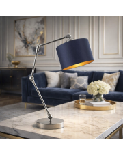 Regulowana lampka nocna do czytania ASMARA GOLD lampka nocna z ruchomym kloszem