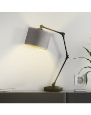 Skandynawska lampka biurkowa z regulowaną podstawą ASMARA VELUR