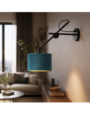 Regulowana lampa naścienna HAMILTON VELUR