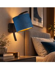 Designerska lampka ścienna TEKSAS VELUR