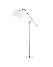 Biała lampa stojąca na wysięgniku ruchomym do czytania COLMA