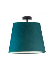 Stylowa lampa sufitowa do salonu KAIR VELUR - kolor zieleń butelkowa