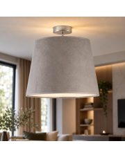 Nowoczesna lampa sufitowa do kuchni KAIR VELUR - kolor szary