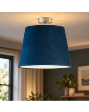 Lampa sufitowa do salonu w stylu nowoczesnym KAIR VELUR - kolor granatowy 