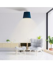 Lampa sufitowa do salonu w stylu nowoczesnym KAIR VELUR - kolor granatowy 