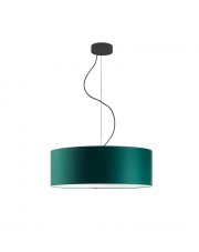 Szmaragdowa lampa wisząca do salonu HAJFA fi - 50 cm - kolor zieleń butelkowa