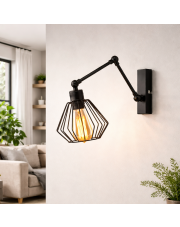 Kinkiet długi pionowy LAREDO LOFT z regulacją ramienia