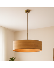 Nowoczesna lampa wisząca w stylu skandynawskim SINTRA ECO fi - 60 cm - kolor dąb sonoma