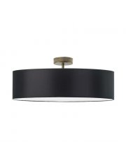 Czarny plafon sufitowy WENECJA fi - 60 cm - kolor czarny