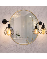 Czarny kinkiet ścienny nad lustro loft FEZ LOFT
