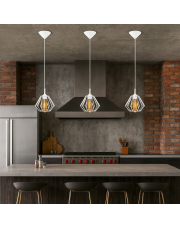 Minimalistyczna lampa wisząca do salonu KOLOMBO LOFT