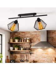 Lampa loftowa VOSS 2-punktowa – nowoczesna lampa sufitowa do salonu