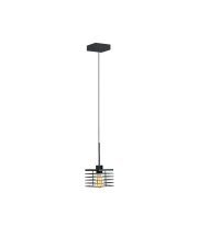 Lampa wisząca 1-punktowa loft czarna CORIA LOFT