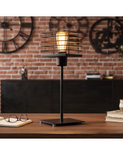 Druciana lampka nocna PEGU LOFT – industrialna lampa stołowa metalowa