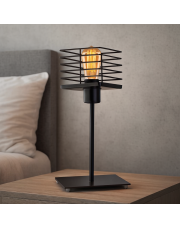 Druciana lampka nocna PEGU LOFT – industrialna lampa stołowa metalowa