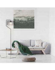 Minimalistyczna lampa podłogowa z metalowym kloszem TOMAR LOFT