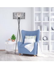 Lampa stojąca loftowa czarna LIXA LOFT