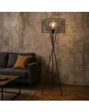 Lampa stojąca loftowa czarna LIXA LOFT